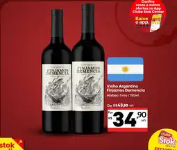 Stok Center Vinho Argentino Finjamos Demencia oferta