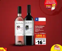 Stok Center Vinho Chileno Los Coches oferta