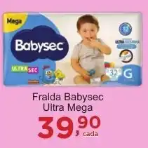 Rossi Supermercado Fralda Babysec Ultra Mega oferta