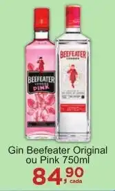 Rossi Supermercado Gin Beefeater Original ou Pink oferta