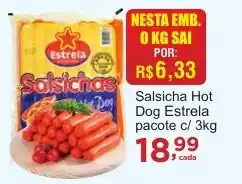 Rossi Supermercado Salsicha Hot Dog Estrela pacote oferta