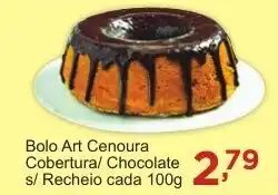 Rossi Supermercado Bolo Art Cenoura Cobertura/ Chocolate s/ Recheio cada oferta