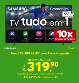 Quero Quero SAMSUNG Smart TV UHD 4K 55" com Alexa Integrada oferta