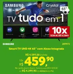 Quero Quero SAMSUNG Smart TV UHD 4K 65" com Alexa Integrada oferta
