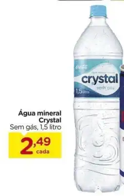 Carrefour Água mineral Crystal Sem gás, oferta
