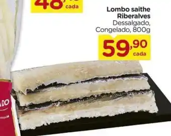 Lombo saithe Riberalves Dessalgado, Congelado,