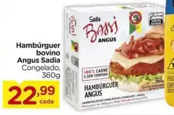 Carrefour Hambúrguer bovino Angus Sadia Congelado, oferta