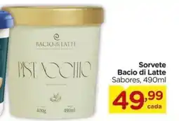 Carrefour Sorvete Bacio di Latte Sabores, oferta