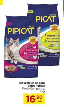 Carrefour Areia higiênica para gatos Pipicat Floral/Campestre, oferta
