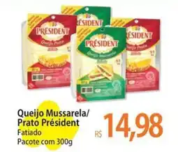 Atacadão Queijo Mussarela/ Prato Président oferta