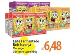 Atacadão Leite Fermentado Bob Esponja Morango oferta