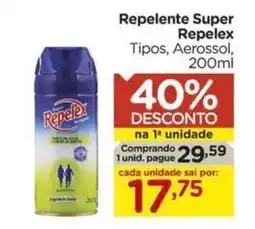 Carrefour Repelente Super Repelex Tipos, Aerossol, oferta