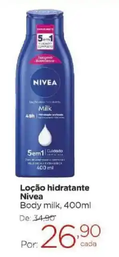 Carrefour Loção hidratante Nivea Body milk, oferta