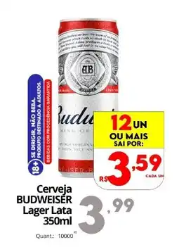 Althoff Supermercados Cerveja BUDWEISER Lager Lata oferta
