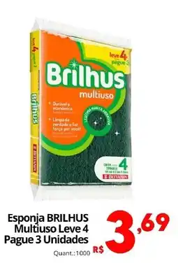 Althoff Supermercados Esponja BRILHUS Multiuso oferta