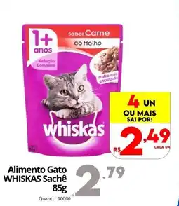 Althoff Supermercados Alimento Gato WHISKAS Sachê oferta