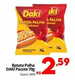 Althoff Supermercados Batata Palha DAKI Pacote oferta