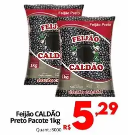 Althoff Supermercados Feijão CALDÃO Preto Pacote oferta