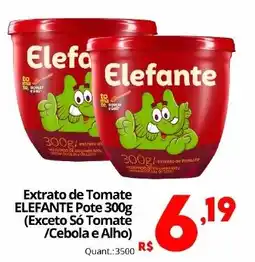 Althoff Supermercados Extrato de Tomate ELEFANTE Pote oferta