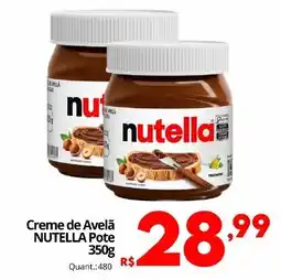 Althoff Supermercados Creme de Avelã NUTELLA Pote oferta