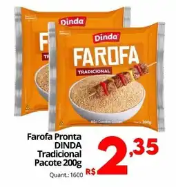 Althoff Supermercados Farofa Pronta DINDA Tradicional Pacote oferta