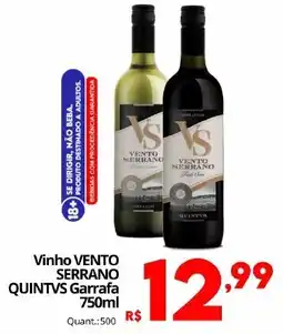 Althoff Supermercados Vinho VENTO SERRANO QUINTVS Garrafa oferta