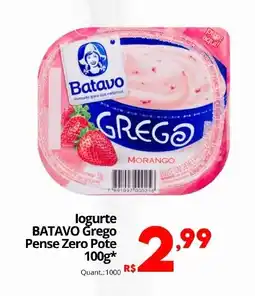 Althoff Supermercados logurte BATAVO Grego Pense Zero Pote oferta