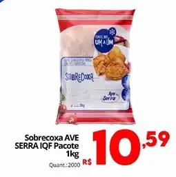 Althoff Supermercados Sobrecoxa AVE SERRA IQF Pacote oferta