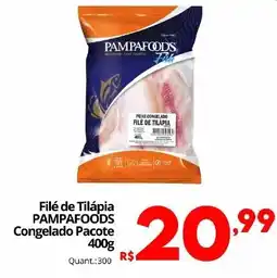 Althoff Supermercados Filé de Tilápia PAMPAFOODS Congelado Pacote oferta