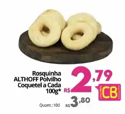 Althoff Supermercados Rosquinha ALTHOFF Polvilho Coquetel a Cada oferta