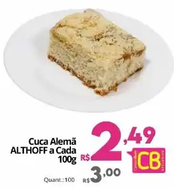 Althoff Supermercados Cuca Alemã ALTHOFF a Cada oferta