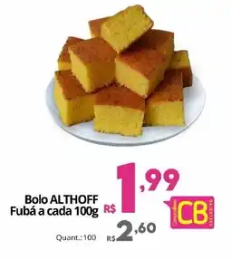 Althoff Supermercados Bolo ALTHOFF Fubá a cada oferta
