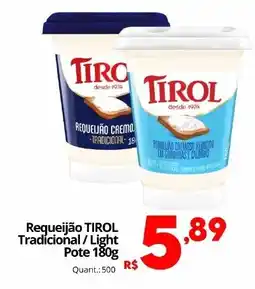 Althoff Supermercados Requeijão TIROL Tradicional/Light Pote oferta