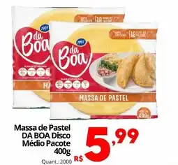 Althoff Supermercados Massa de Pastel DA BOA Disco Médio Pacote oferta
