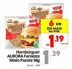 Althoff Supermercados Hambúrguer AURORA Faroeste Misto Pacote oferta