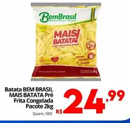 Althoff Supermercados Batata BEM BRASIL MAIS BATATA Pré Frita Congelada Pacote oferta