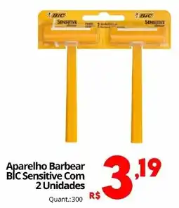 Althoff Supermercados Aparelho Barbear BIC Sensitive Com 2 Unidades oferta