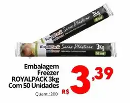 Althoff Supermercados Embalagem Freezer ROYALPACK Com 50 Unidades oferta