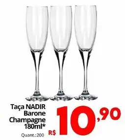 Althoff Supermercados Taça NADIR Barone Champagne oferta