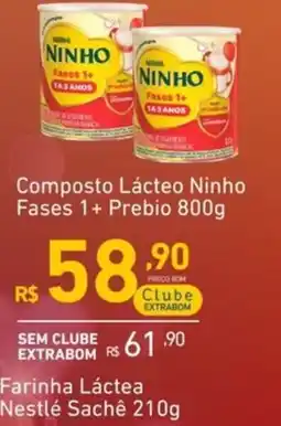 Extrabom Supermercados Farinha Láctea Nestlé Sachê 210g oferta