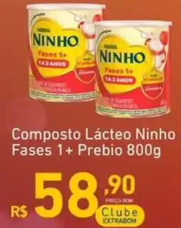 Extrabom Supermercados Composto Lácteo Ninho Fases 1+ Prebio 800g oferta