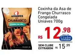 Extrabom Supermercados Coxinha da Asa de Frango Churrasco Congelada Uniaves 700g oferta