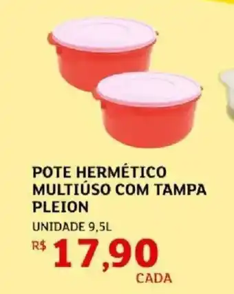 Pote hermético multiuso com tampa pleion