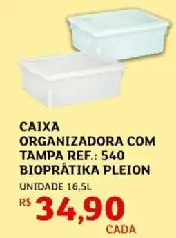 Assaí Atacadista Caixa organizadora com tampa ref.: 540 bioprátika pleion oferta