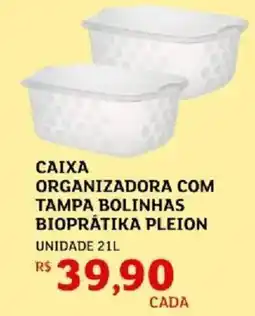Assaí Atacadista Caixa organizadora com tampa bolinhas bioprátika pleion oferta