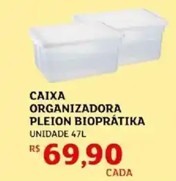 Assaí Atacadista Caixa organizadora pleion bioprátika oferta