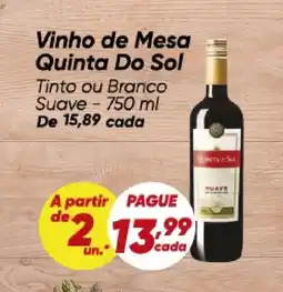 Dia Vinho de Mesa Quinta Do Sol oferta