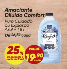 Dia de desconto a partir da 2° uni Diluído Comfort oferta