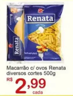 Macarrão c/ ovos Renata diversos cortes
