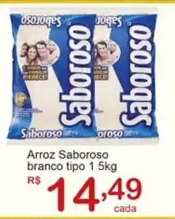Giga Atacado Arroz Saboroso branco tipo 1 oferta